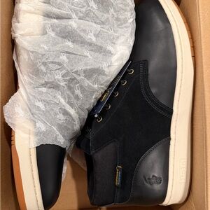 Polo by Ralph Lauren Black and Cream Chukka Boots